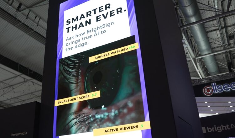 BrightSign booth at ISE promotes AI at the edge capabilities