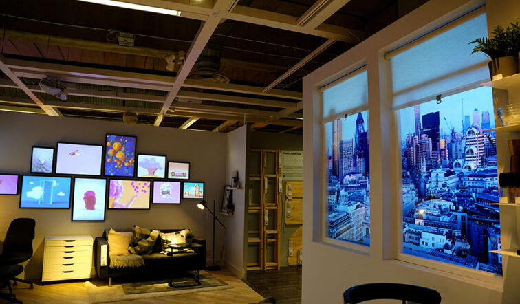 Ikea retail store with digital signage by BrightSign