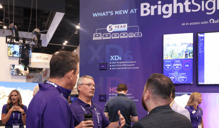 BrightSign & Quividi AI-demo op InfoComm 2025